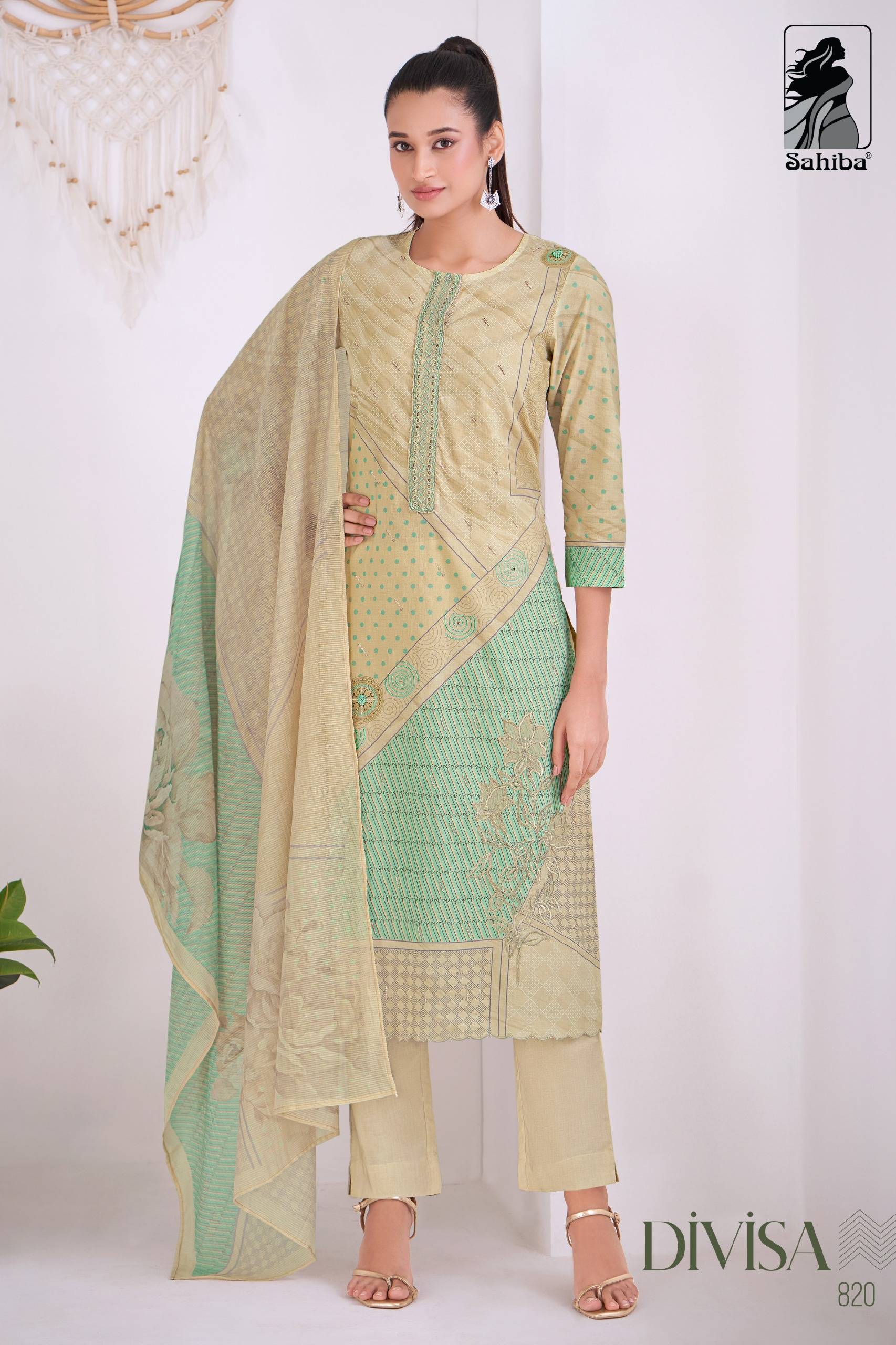 Divisa By Sahiba fabrics Beautiful Festive Suits Colorful Stylish Fancy Casual Wear & Ethnic Wear pure cotton lawn Dresses At Wholesale Price